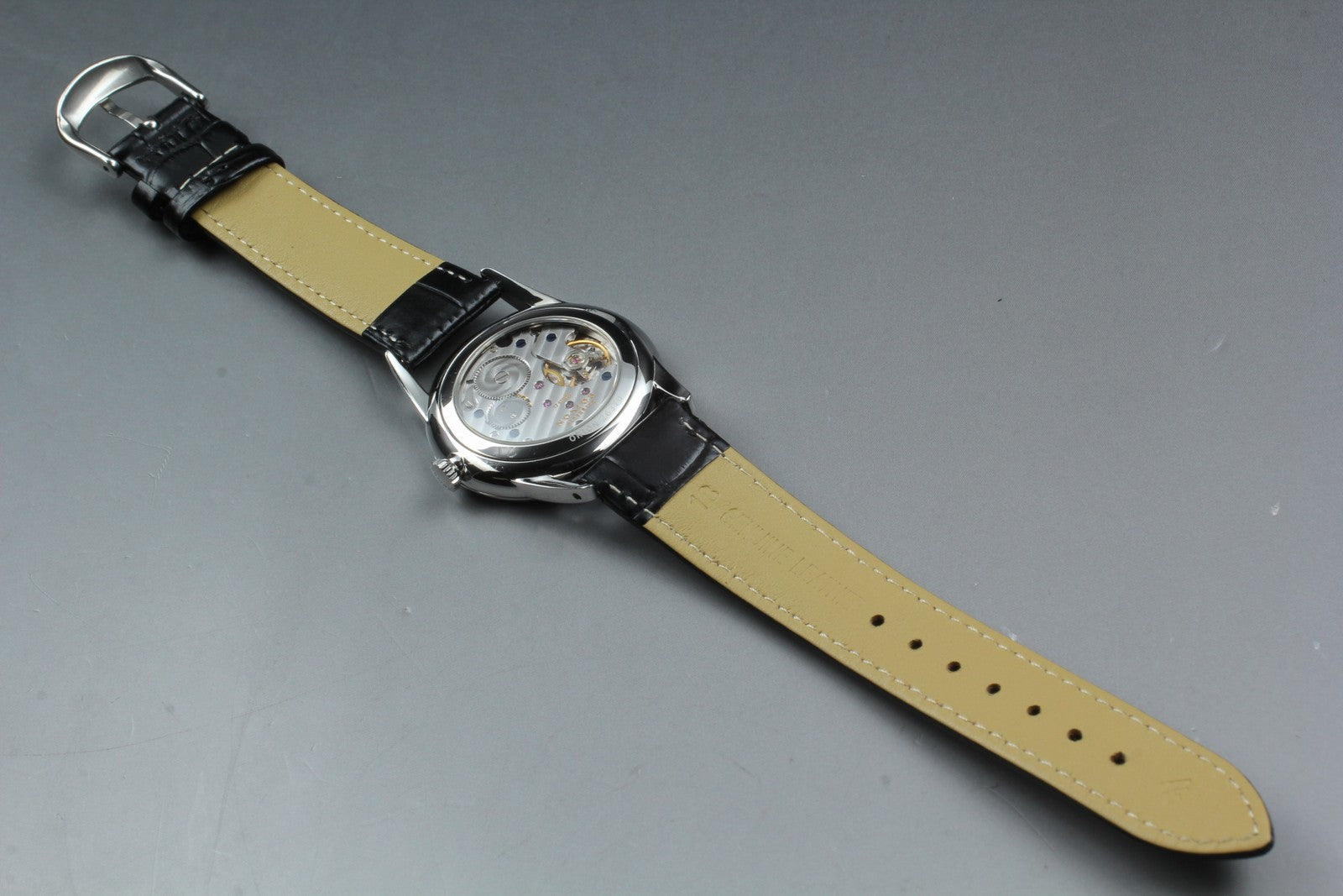 NOMOS Glashutte Orion 306 White Black Manual Winding Small Second Mens Watch Box