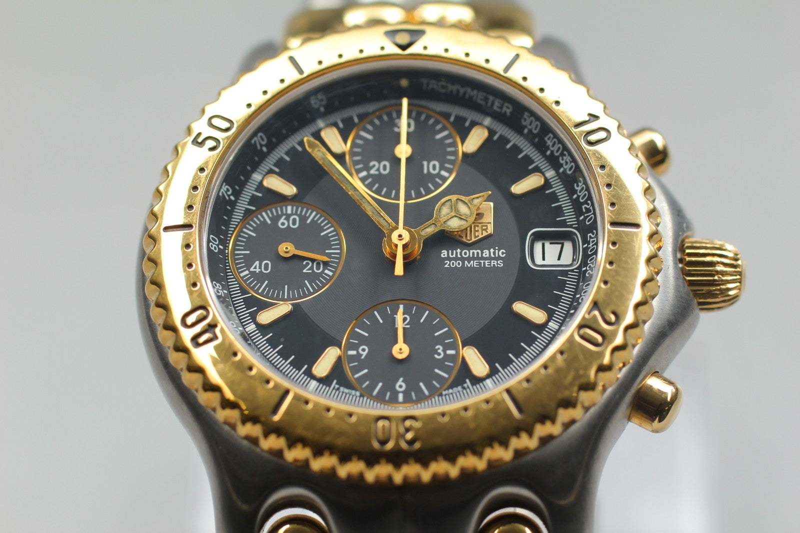 [Exc+5]Box TAG HEUER CG2121-R0 Chronograph Black Automatic Men's Watch 39mm JP