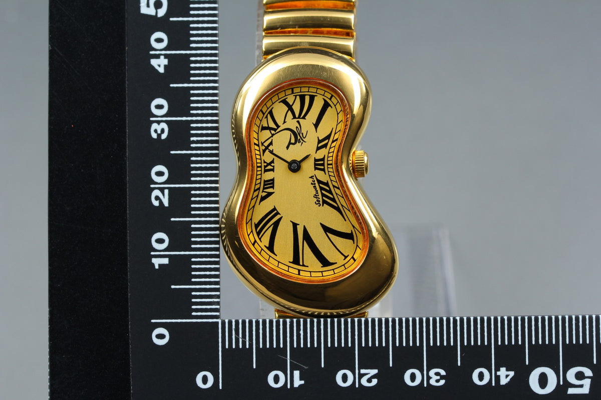 [Overhauled] Salvador Dali Softwatch 022146 Gold Dial 26mm Unisex Quartz Watch