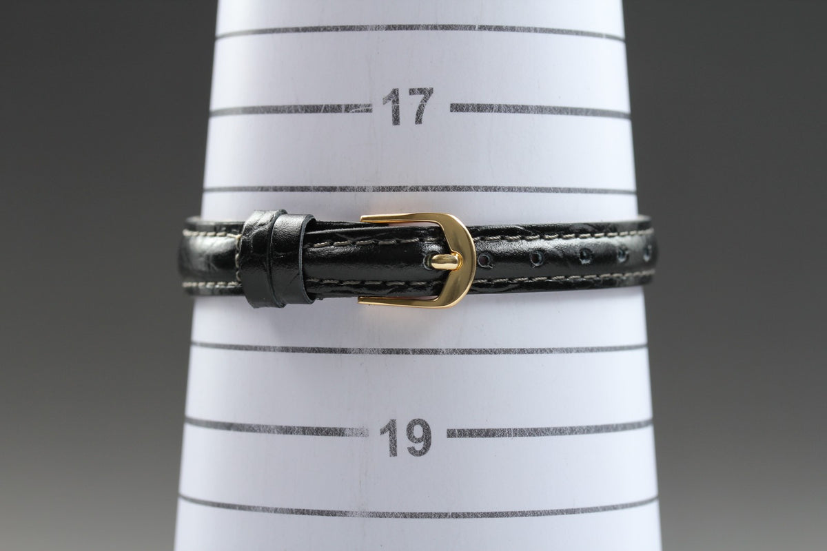 Cartier Must Colisee Vermeil 590002 Black Gold Women's Qz Watch Vintage [Box]
