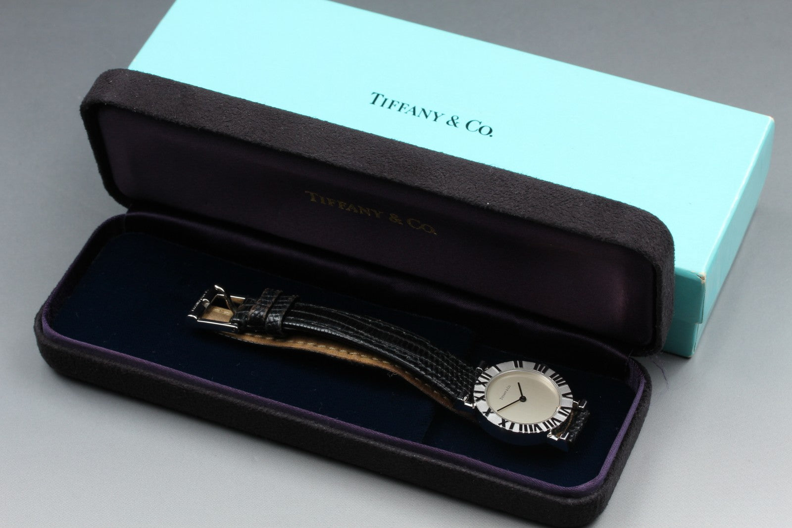 Tiffany & Co Atlas L0640 Sterling Silver 925 24mm Woman's Quartz Watch [Box]