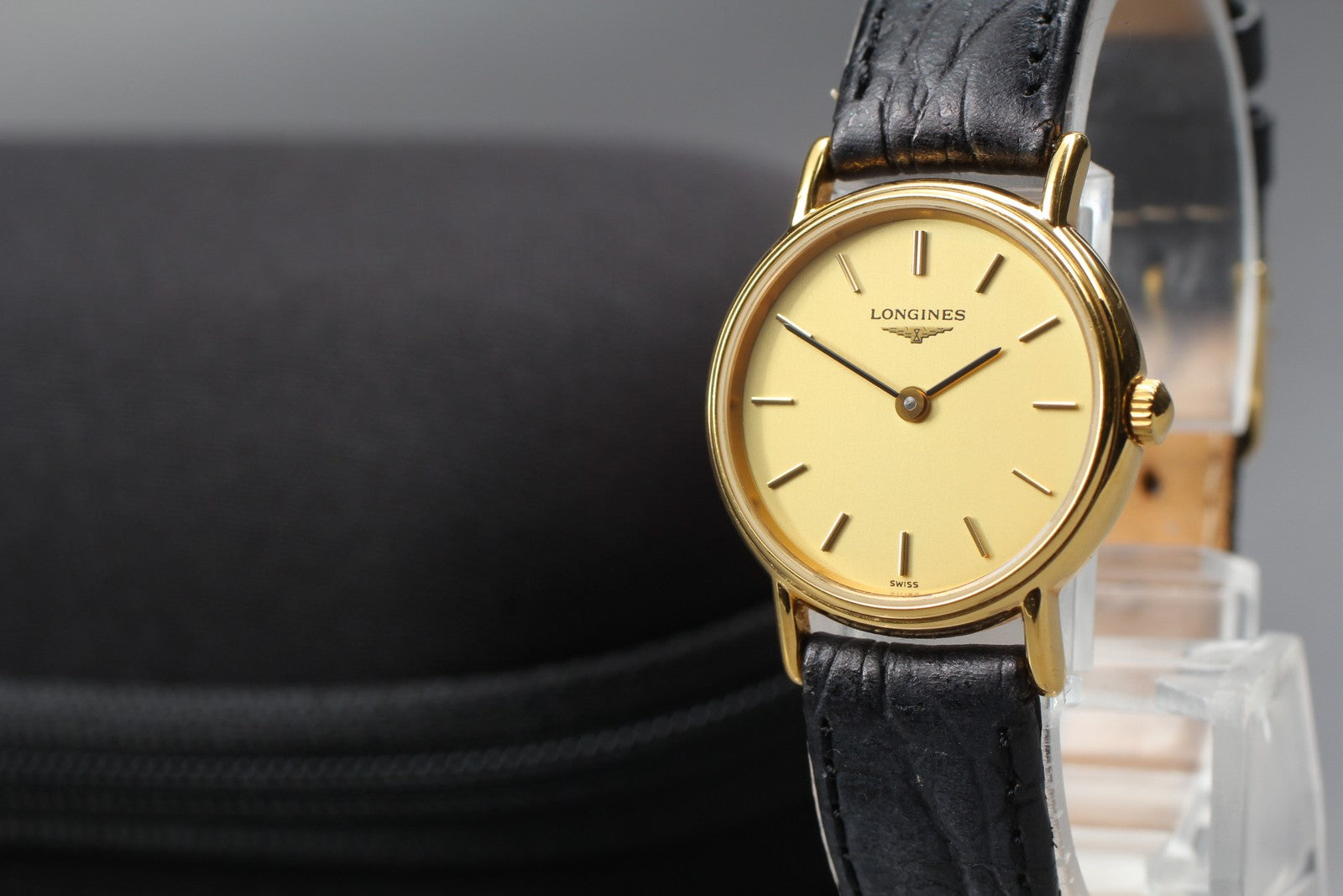 NewBatt[Exc+5] Vintage Longines L4.137.2  Gold Women's Quartz Watch 23mm JAPAN
