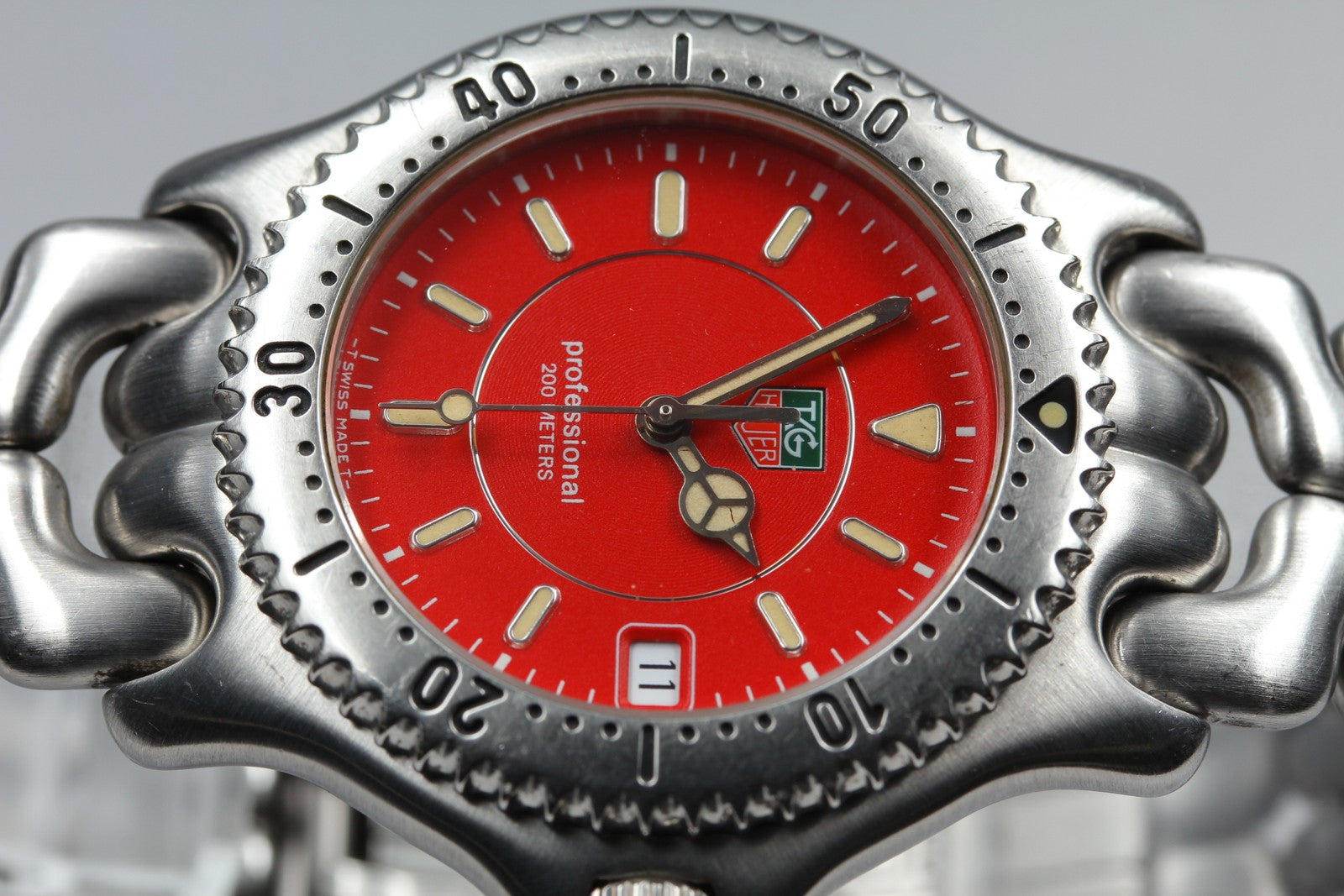 TAG HEUER S/el Professional 200M WG111C Red Dial 39mm Men's Quartz Watch