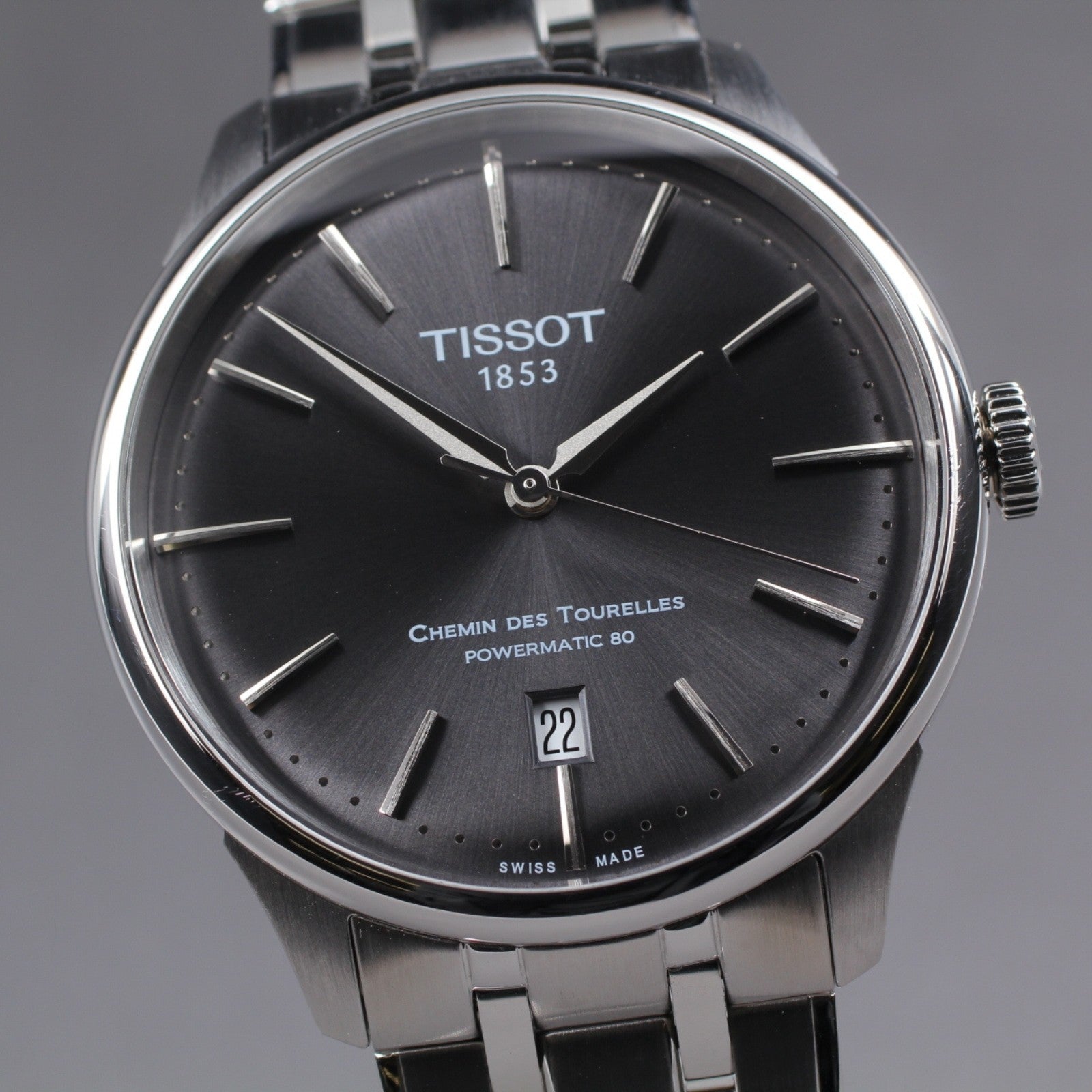 TISSOT Chemin des Tourelles Powermatic 80 T139807A Automatic Men's JP Box JAPAN