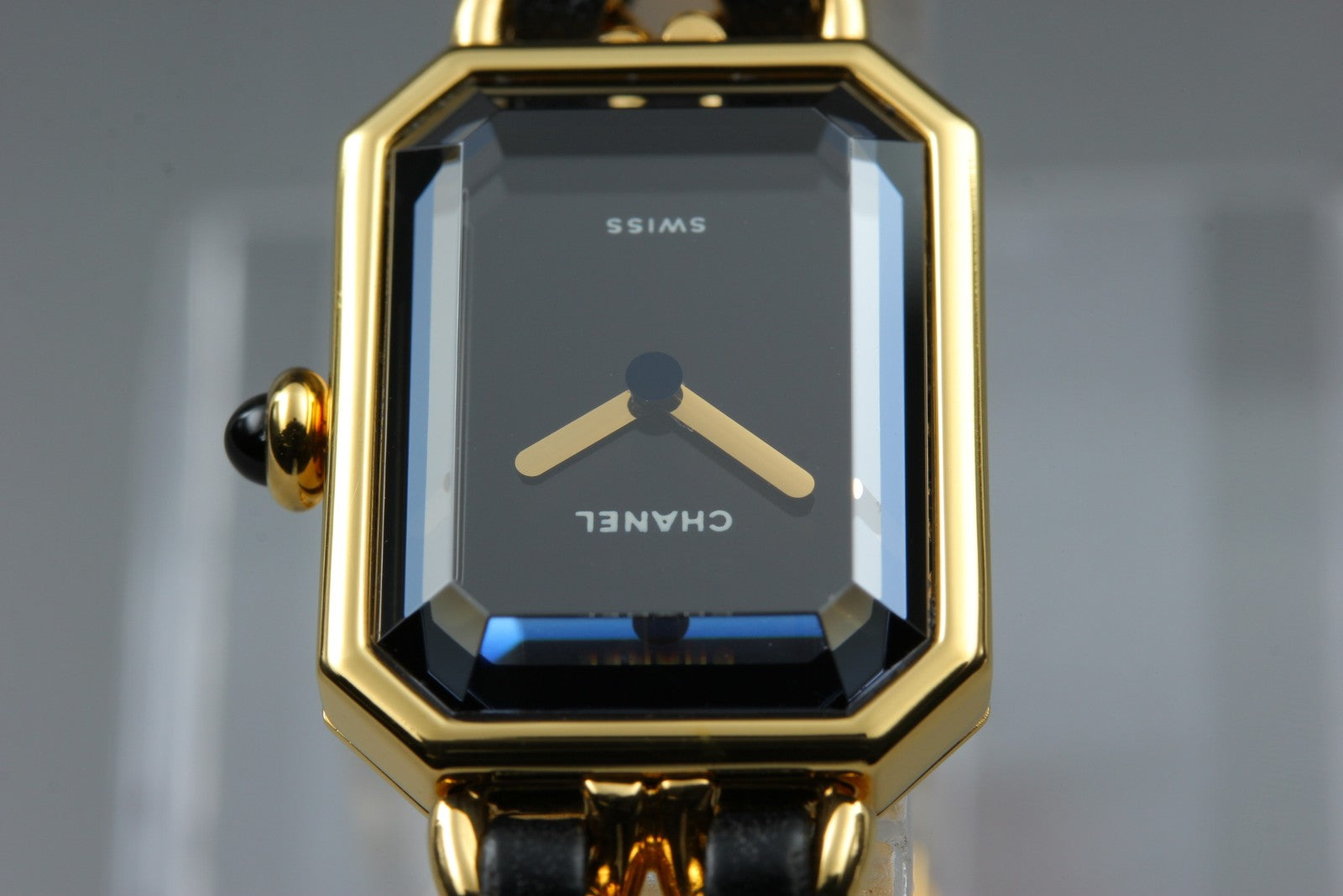 CHANEL Premiere L Size Black Dial Gold 20mm Quartz Women’s Watch [w/Box]
