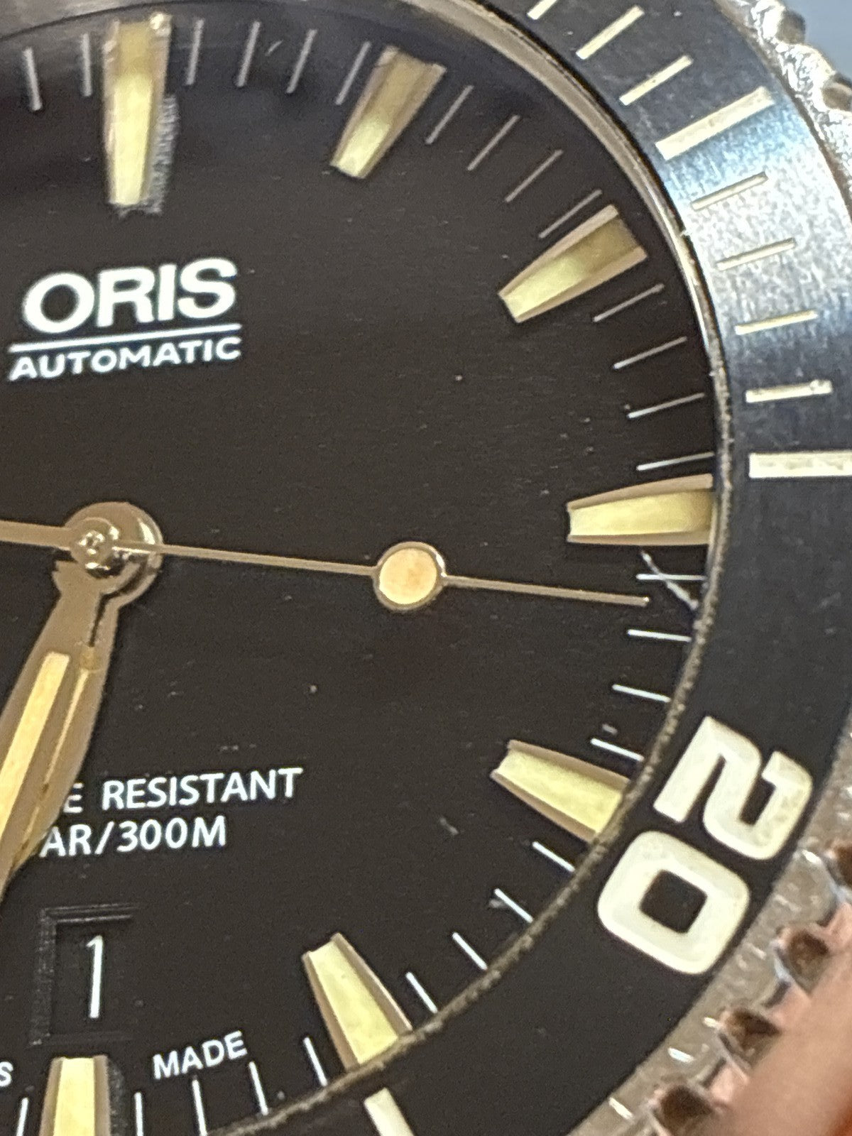 [Exc+5] ORIS Aquis 7653 Date black Dial Automatic Men's Watch 43mm From JAPAN