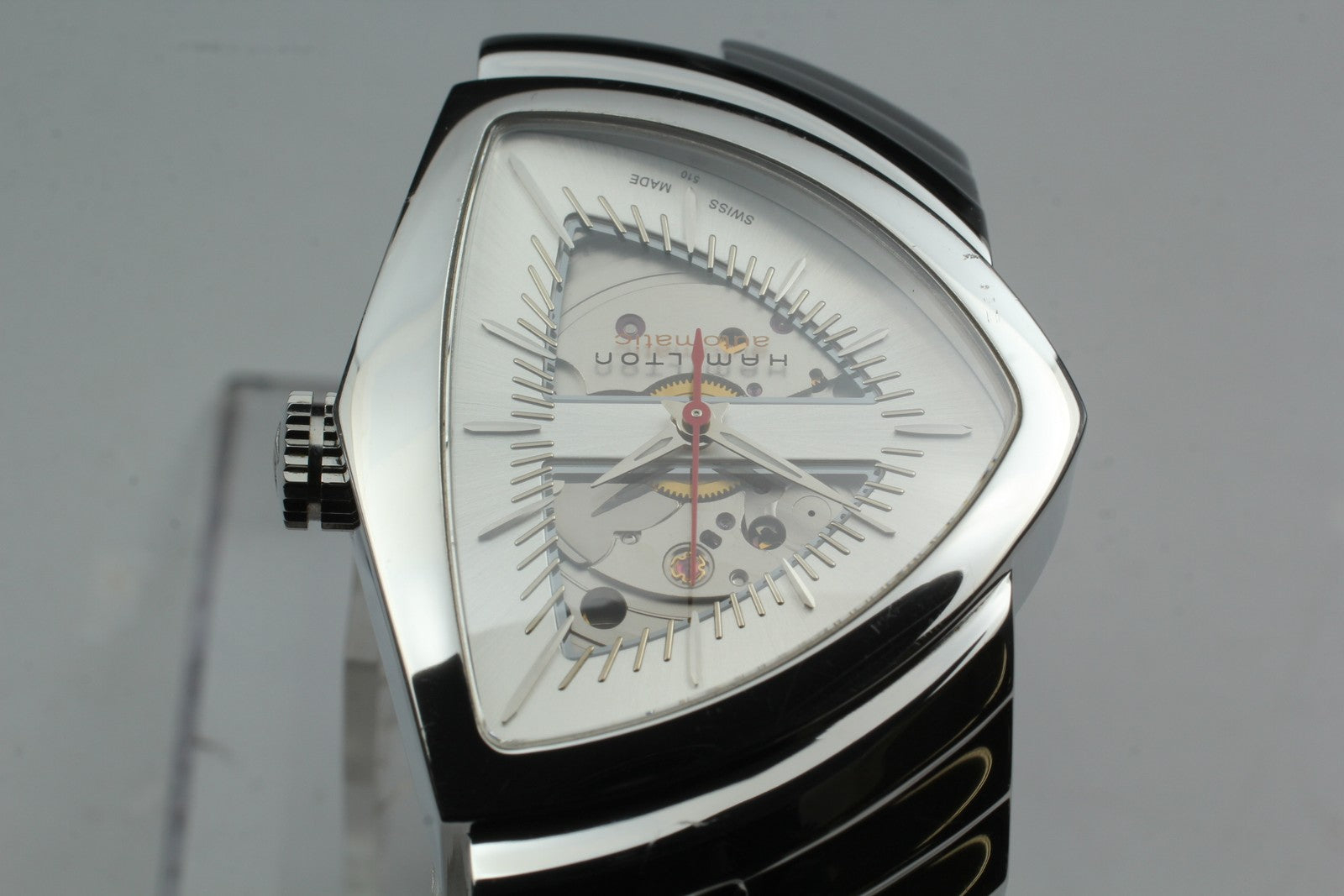 [Exc+5 Box] HAMILTON Ventura H245150 Automatic Brown Silver Men's Watch JAPAN