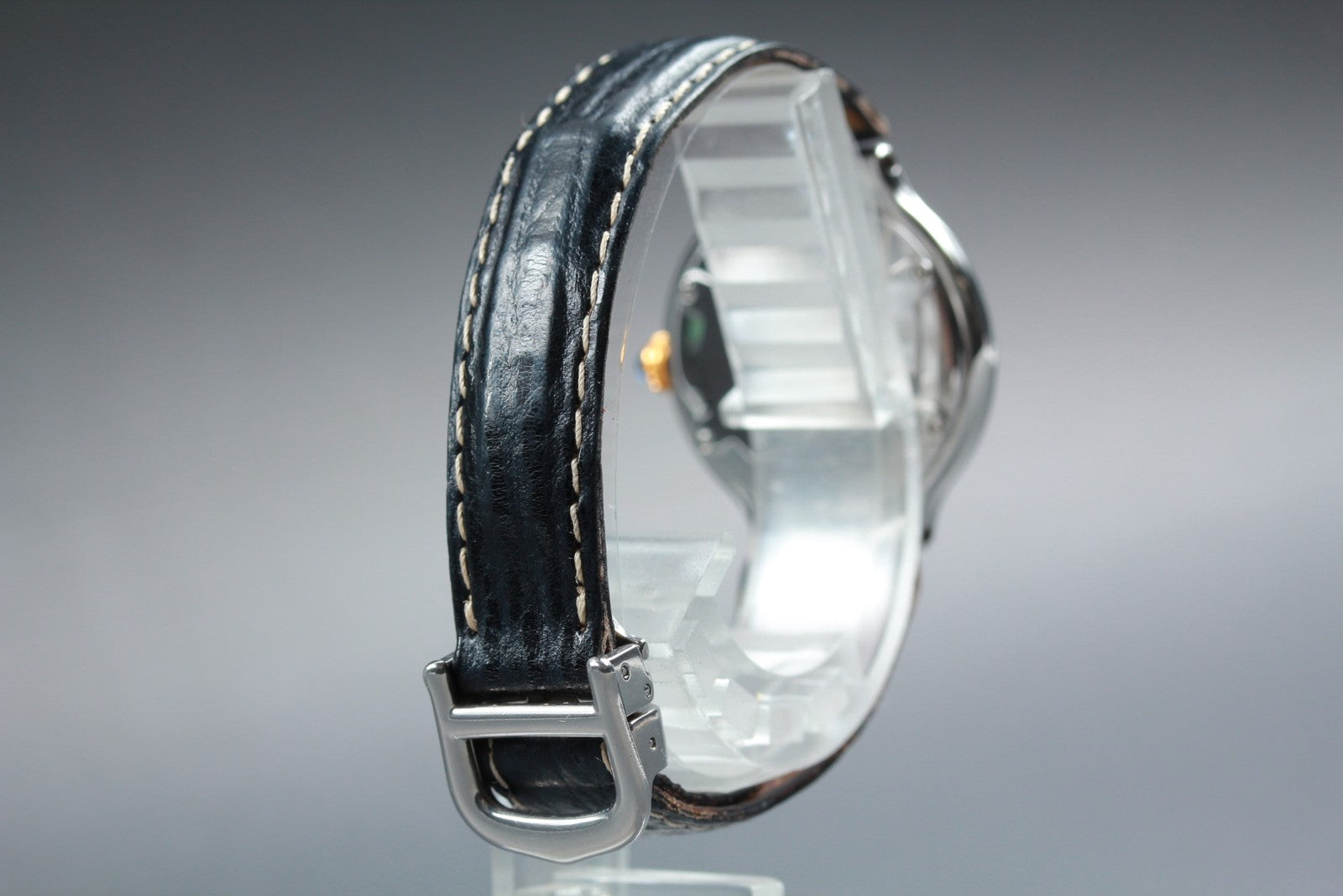 New Batt[Exc+5] Cartier Must De 21 1340 Silver Quartz Women's Watch 27mm JAPAN