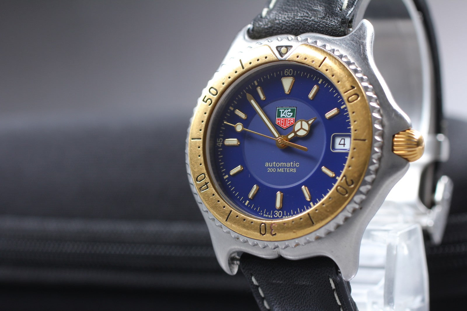 [Exc+5] TAG HEUER Professional WI2151 Blue Dial Automatic Boy's Watch 37mm JAPAN