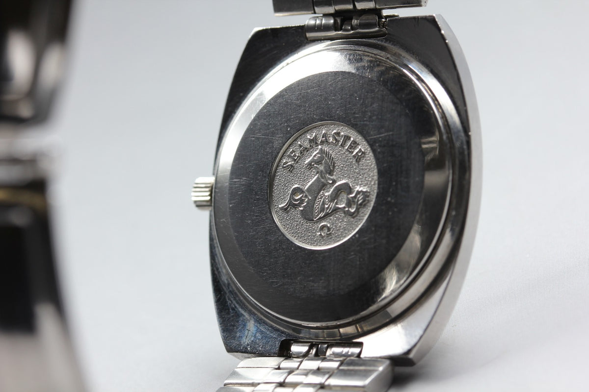 Vintage OMEGA Seamaster 166.0216 Automatic Silver Men's Watch 35mm JAPAN