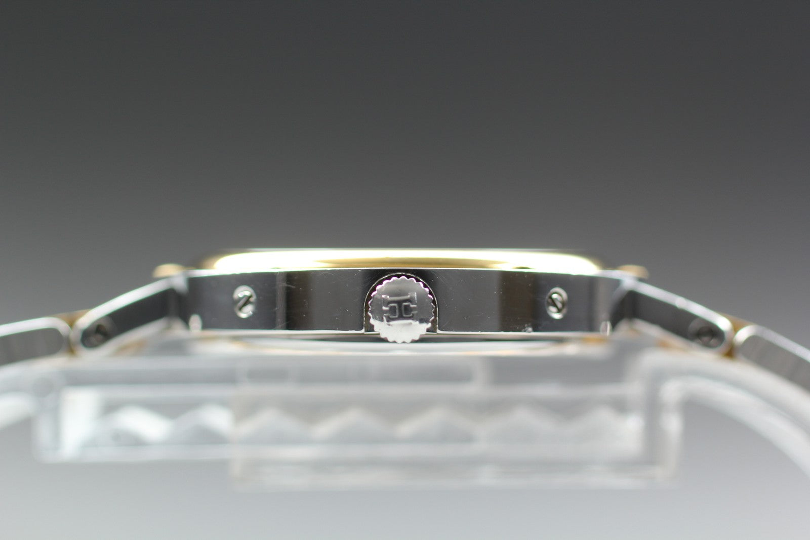 Vintage [Exc+5 Box] Hermes Clipper 30mm White Dial Gold Unisex Watch Quartz