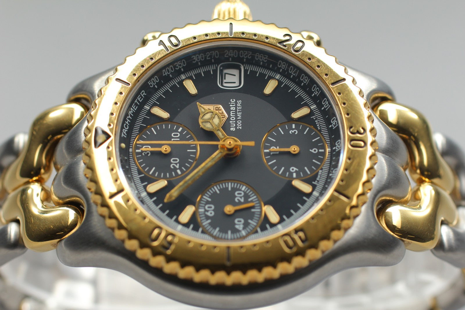 [Exc+5]Box TAG HEUER CG2121-R0 Chronograph Black Automatic Men's Watch 39mm JP