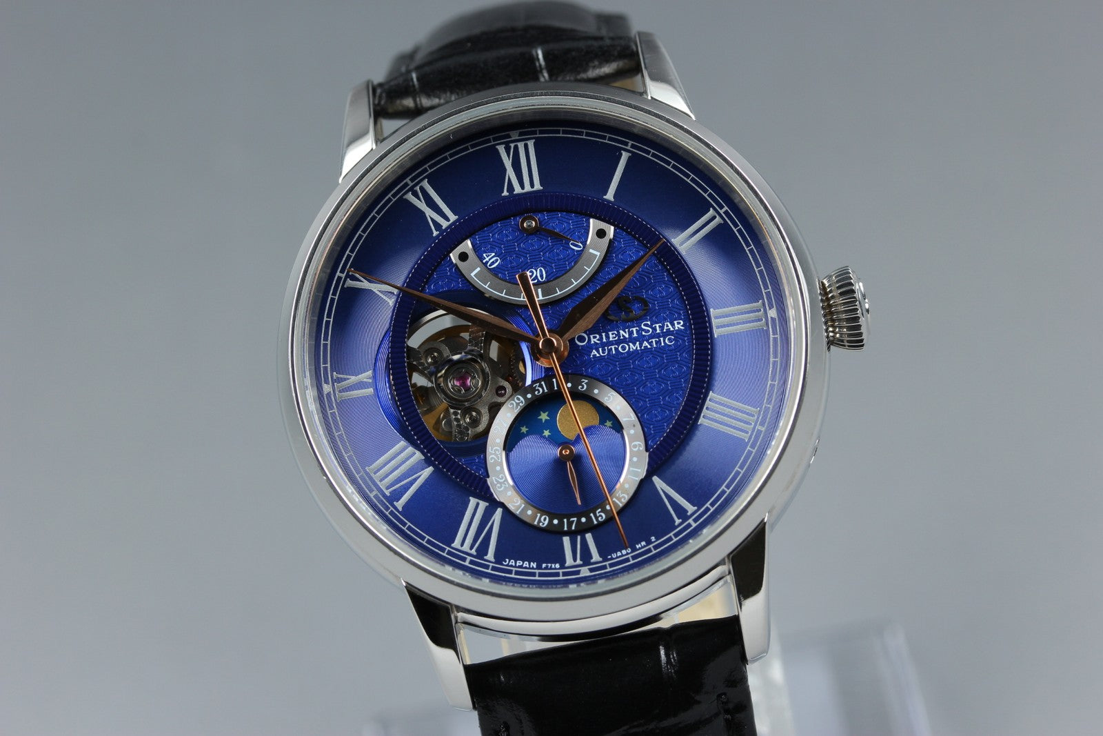 ORIENT Star Classic F7X6-UAB0 Automatic Blue Dial Date Men's Watch 41mm JAPAN