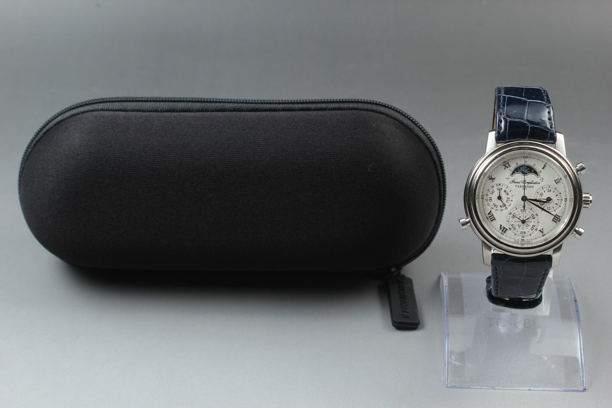 [Exc+5] TENSHOD Grand Complication 6771-T008721 TA Quartz Watch From JAPAN