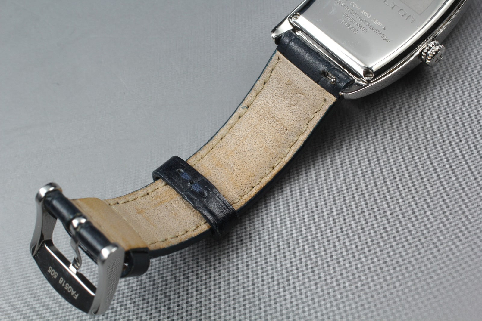 New Batt[Exc+5]Box Hamilton American Classic Bolton H133210 QZ Watch 24mm JAPAN