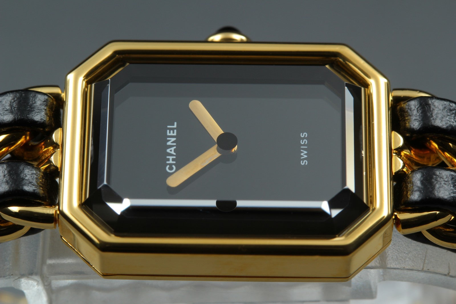 CHANEL Premiere L Size Black Dial Gold 20mm Quartz Women’s Watch [w/Box]