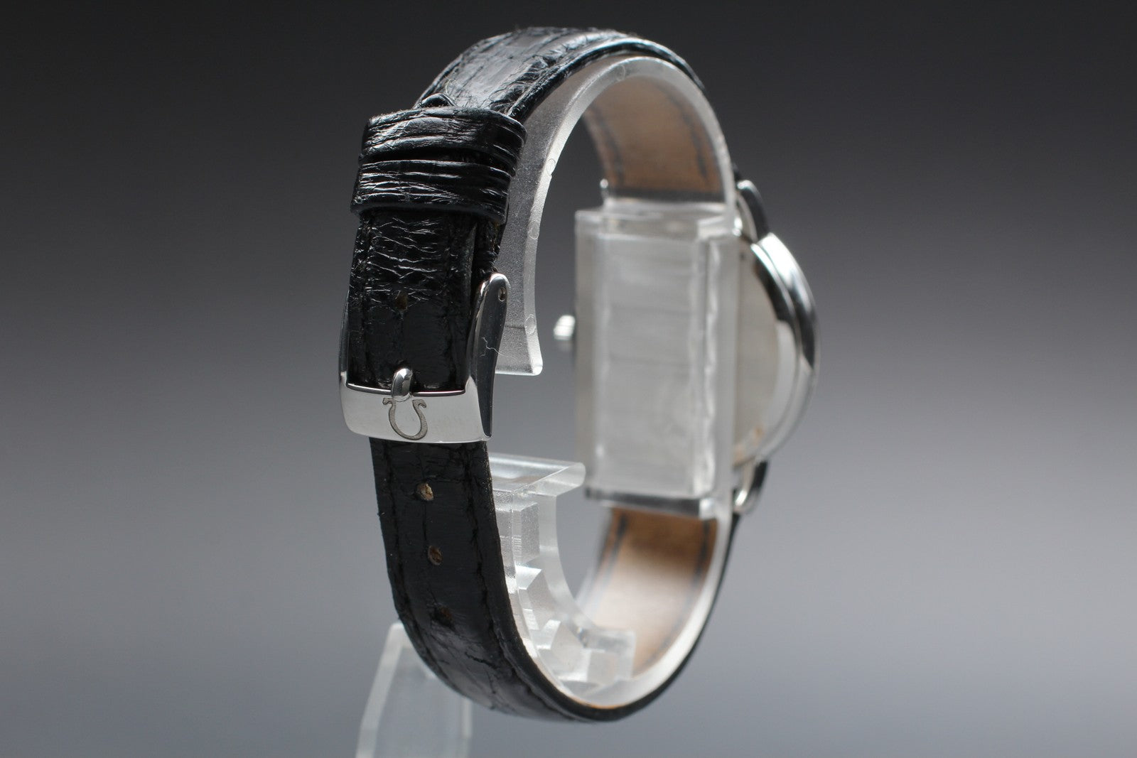 Vintage OMEGA De Ville 7824.21.01 Quartz White Dial Women's Watch 27mm JAPAN
