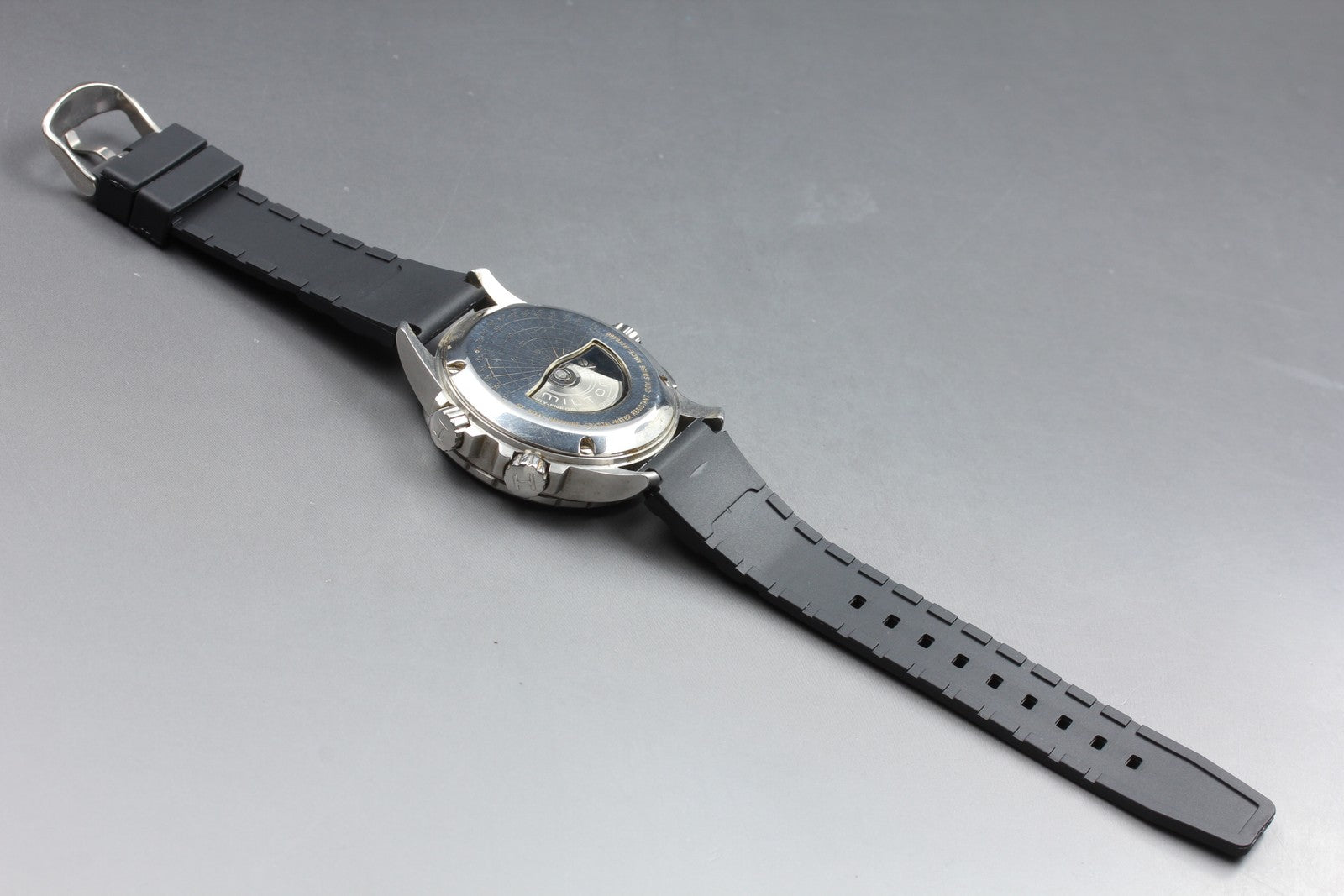 HAMILTON Khaki  H776460 Automatic Chronograph Black Men's Watch 44mm JAPAN