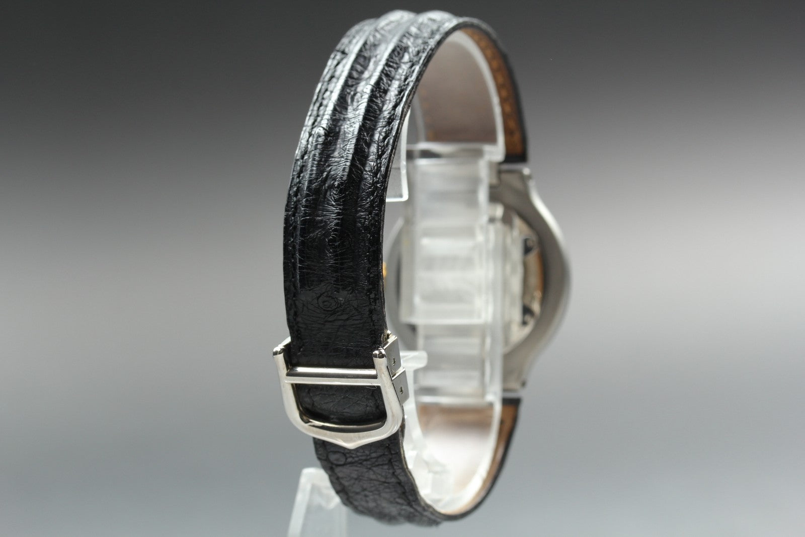 Vintage [w/Box] Cartier Must de Cartier 21 30mm Silver Black Unisex Quartz Watch