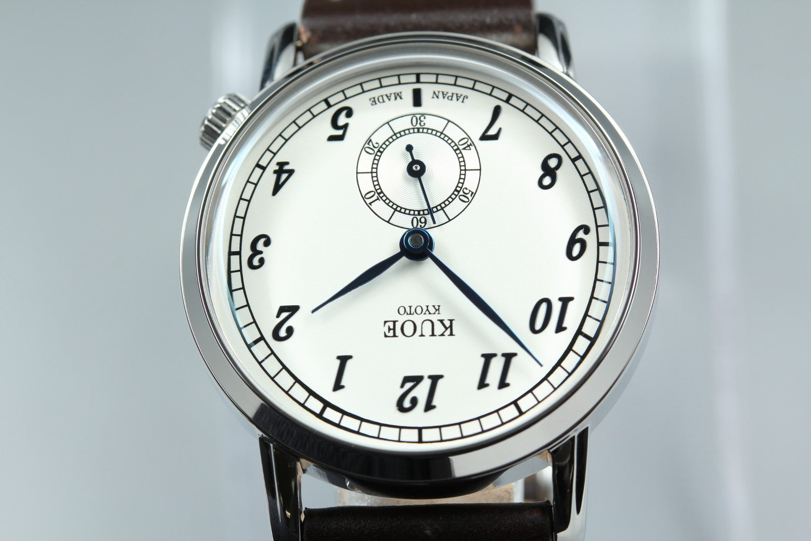 [MINT Box] KUOE KYOTO OLD SMITH 90-007﻿ Silver Brown Automatic Men's Watch JAPAN