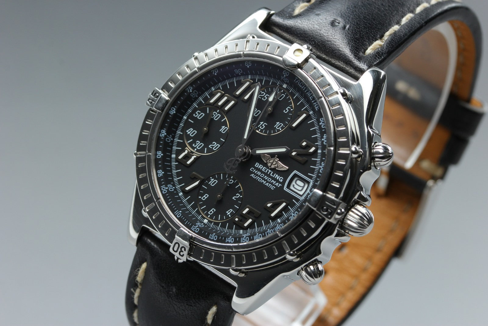 Breitling Chronomat A13050.1 Chronograph Black Dial Automatic 39mm Men's Watch