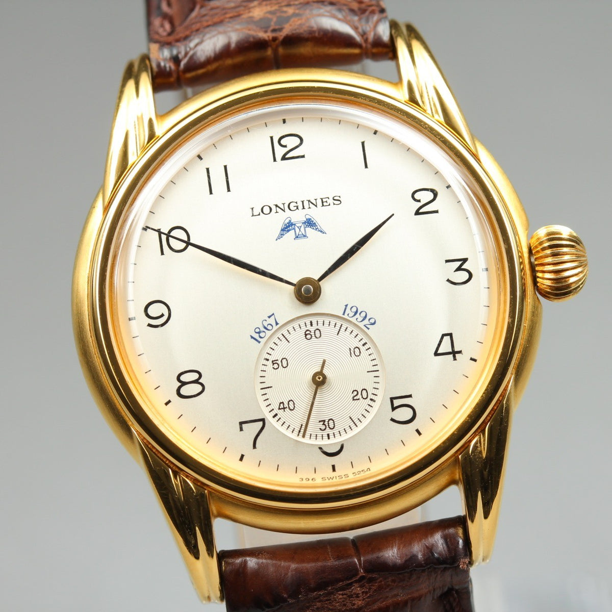 Vintage LONGINES 125th Anniversary 5254 Manual Small Seconds Men's Watch 33mm JP