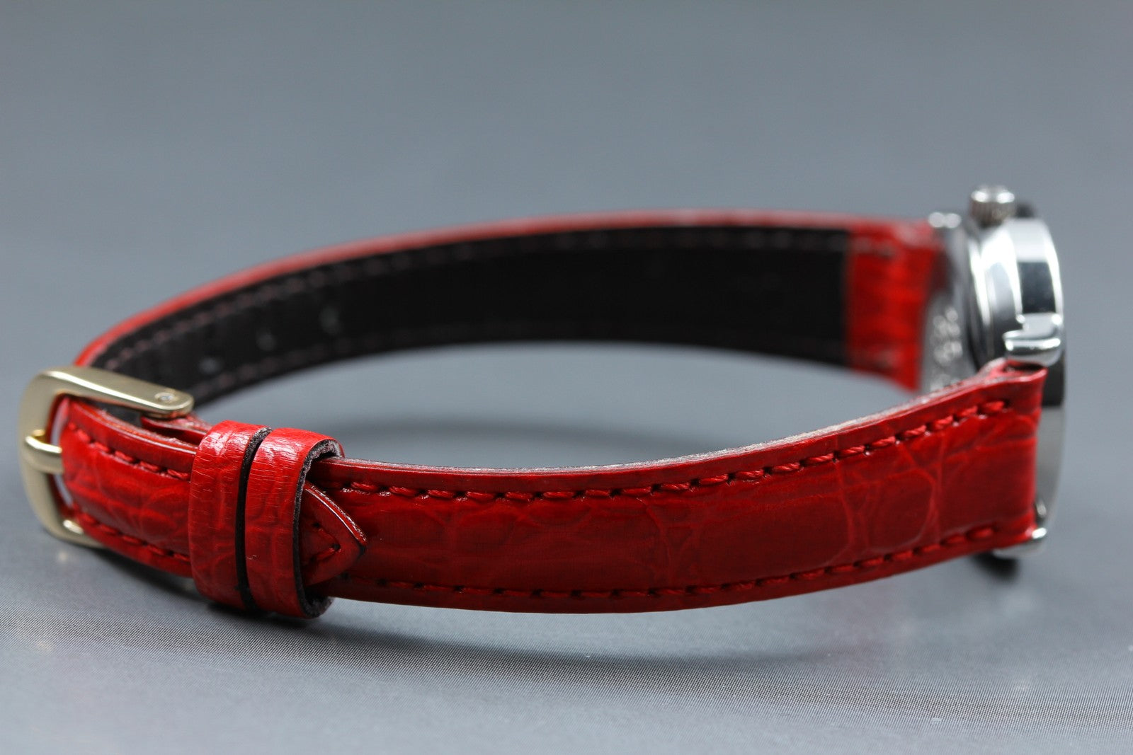 Vintage [Exc+5 Box] HERMES Sellier White Dial Red 24mm Woman's Quartz Watch