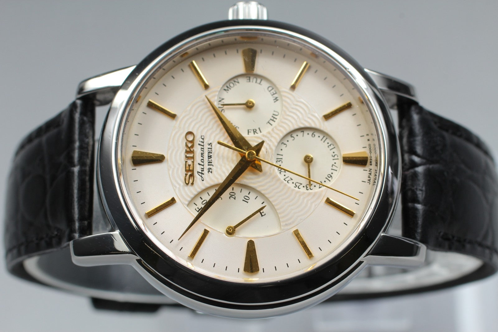 [Exc+5] SEIKO Mechanical 6R20-00B0 SARC005 Ivory Black Automatic Men's Watch JP