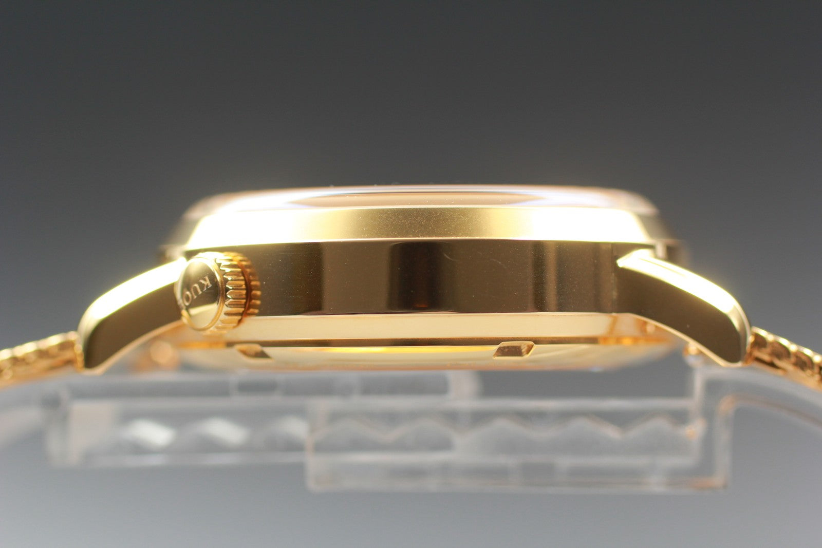 [N MINT Box] KUOE KYOTO OLD SMITH 90-007﻿ Gold Black Automatic Men's Watch JAPAN
