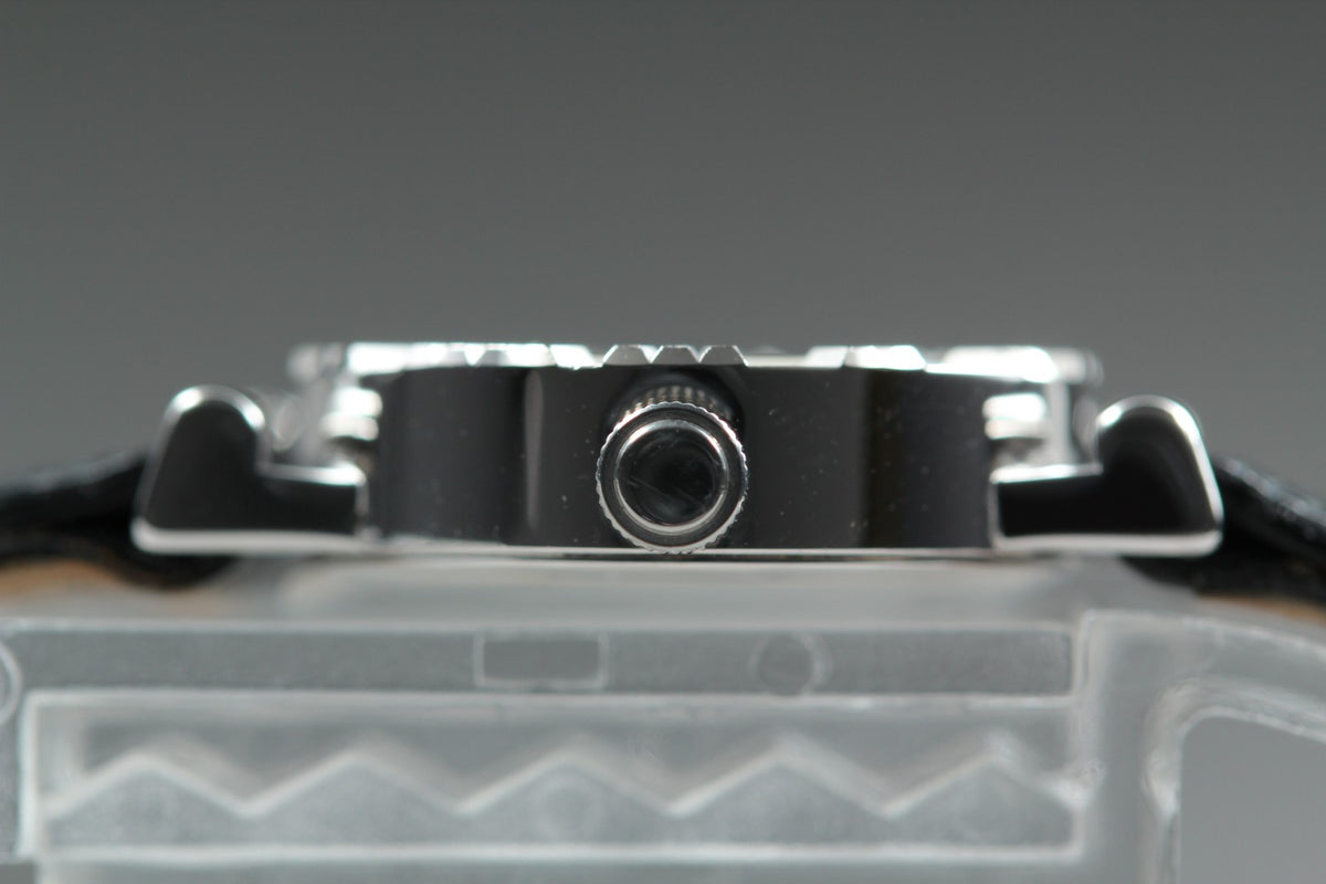TIFFANY & Co. Atlas Mini S0640 Silver Dial Black 19mm Women's Quartz Watch