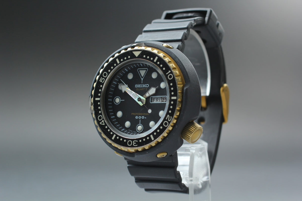 [Exc+4] SEIKO Professional Divers 7549-7000 SPYF018 600m Qz Men's Watch JAPAN
