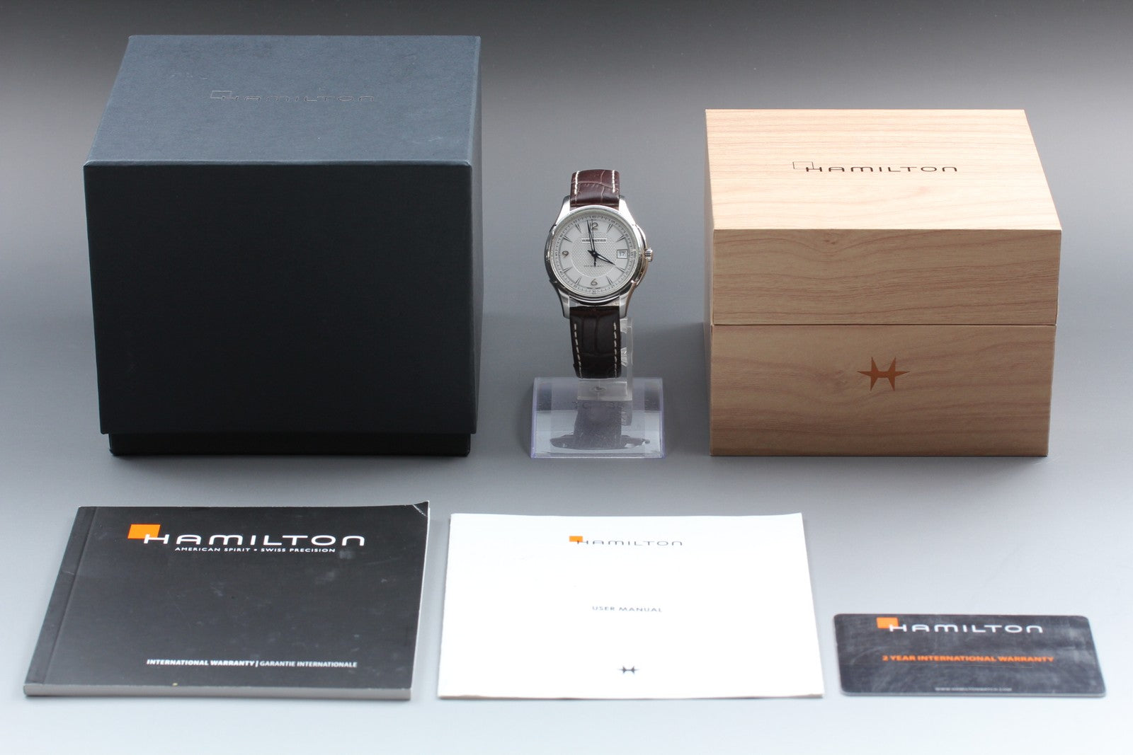 HAMILTON Jazzmaster Viewmatic H324550 37mm Silver Automatic Men's Watch [Box]