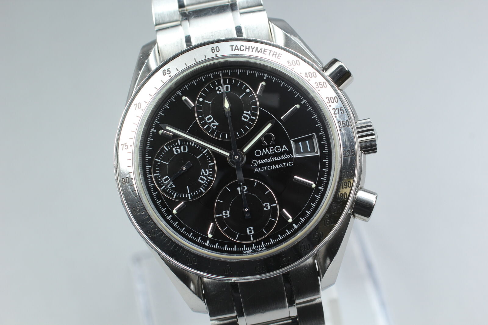 Overhauled [Exc+5 Box] Omega Speedmaster 3513.50 Chronograph AT Mens Watch JAPAN