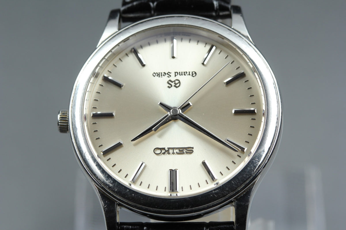 New Batt SEIKO Grand Seiko 8J55-0A10 Quartz Champagne Men's Watch 34mm JAPAN