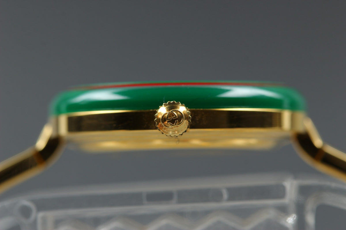 GUCCI Change Bezel 11/12.2 12Color Quartz Women's Watch 25mm JAPAN Box New Batt