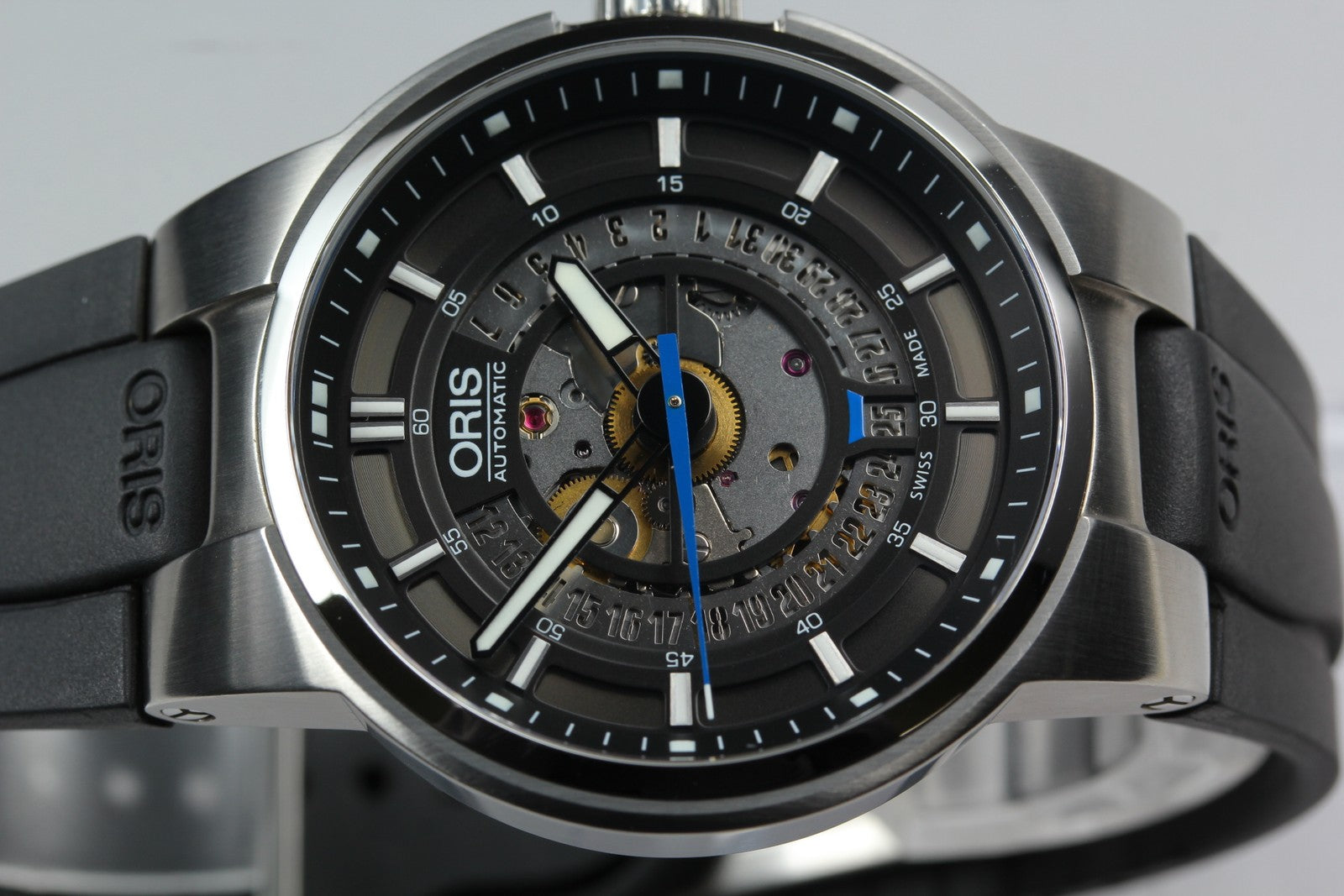 [Near MINT- Box] ORIS Williams Engine Date 7740 Black 42mm Automatic Men's Watch