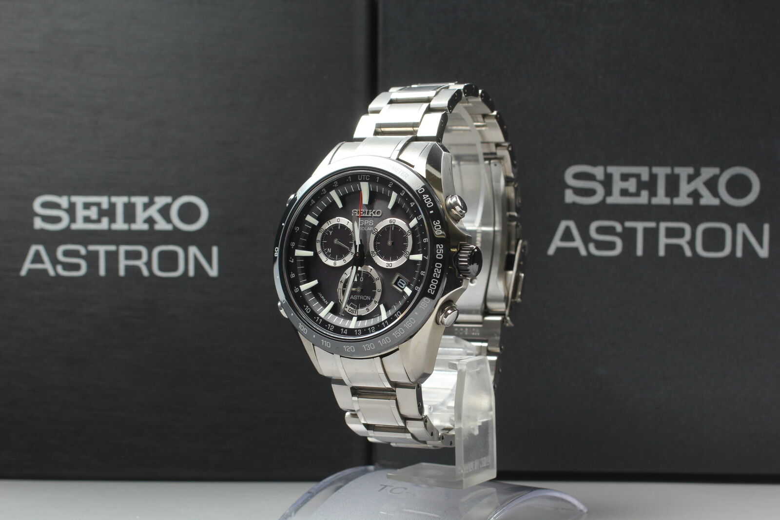 [N MINT w/ Box] SEIKO Astron 8X82-0AC0 SBX011 Solar Quartz GPS Men's Watch JAPAN