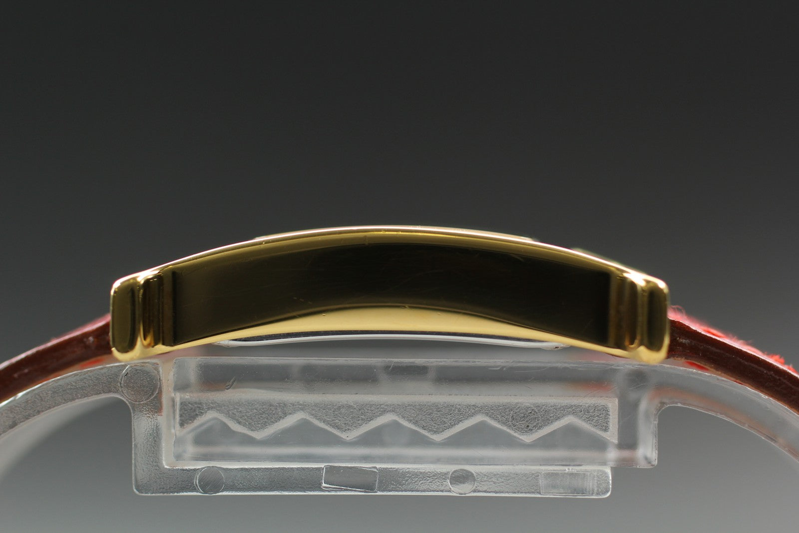[Exc+5] HERMES H Watch HH1.201 Gold Red "B" 21mm Woman's Watch Quartz From JAPAN