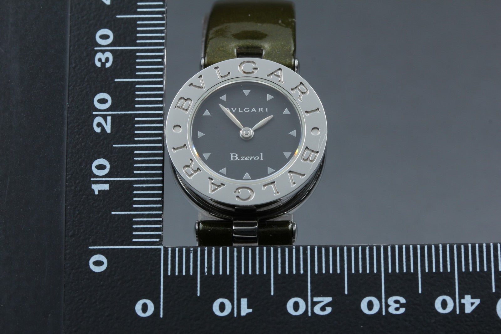 New Batt* BVLGARI B.zero1 BZ22S Quartz Black Dial Women's Watch 22mm N MINT*Box
