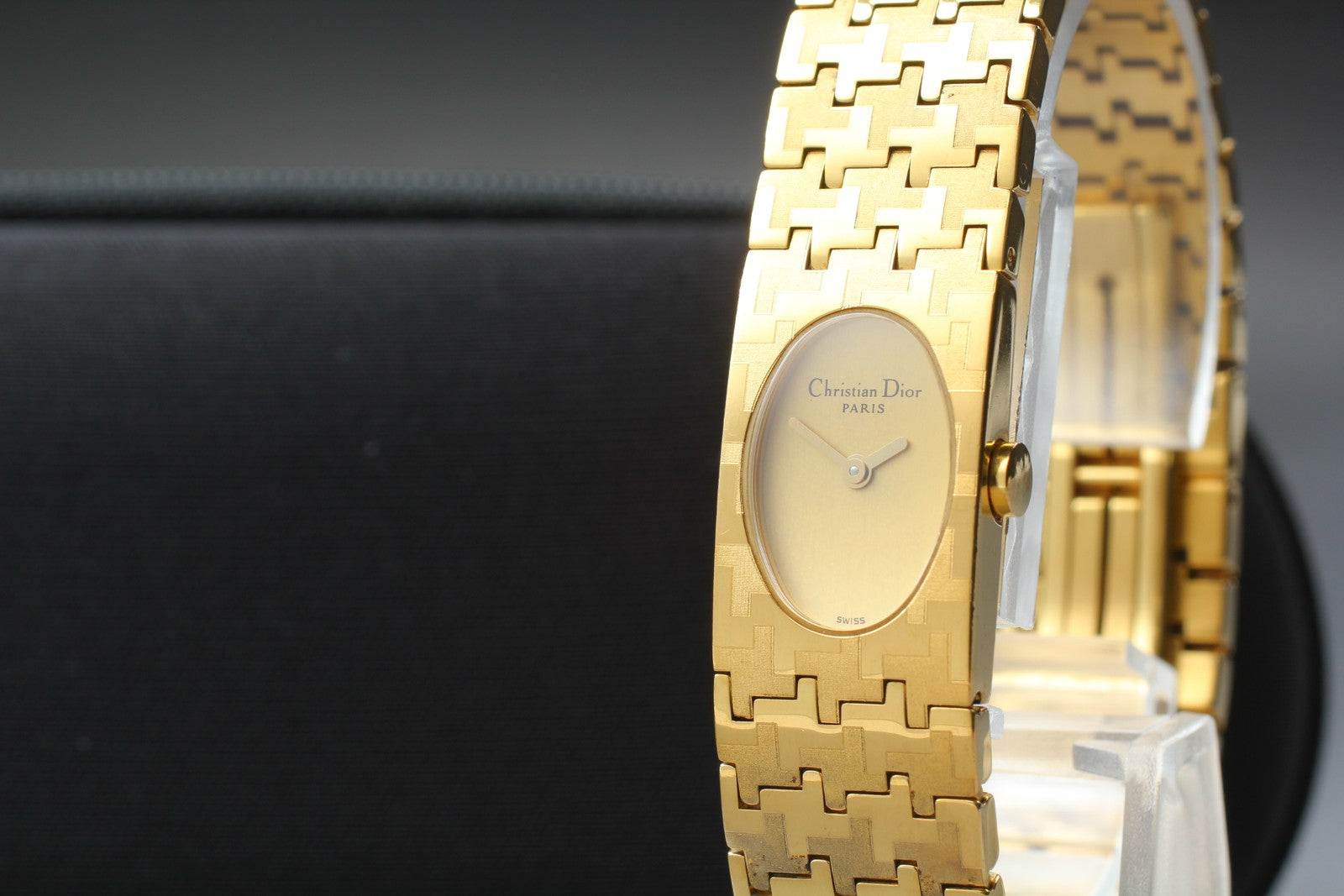 [Exc+5] Christian Dior D70-150 Gold Dial 15mm Women's Quartz Watch JAPAN