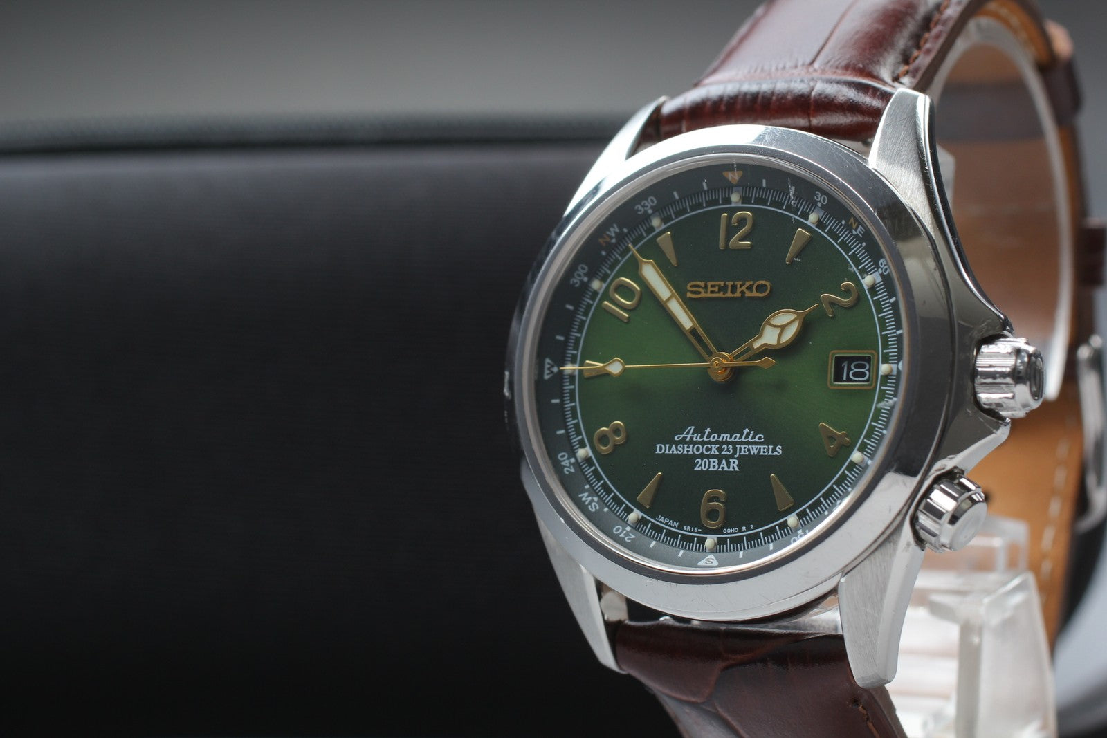 [Exc+5] SEIKO Alpinist 6R15-00E0 SARB017 Green Automatic Men’s Watch JAPAN