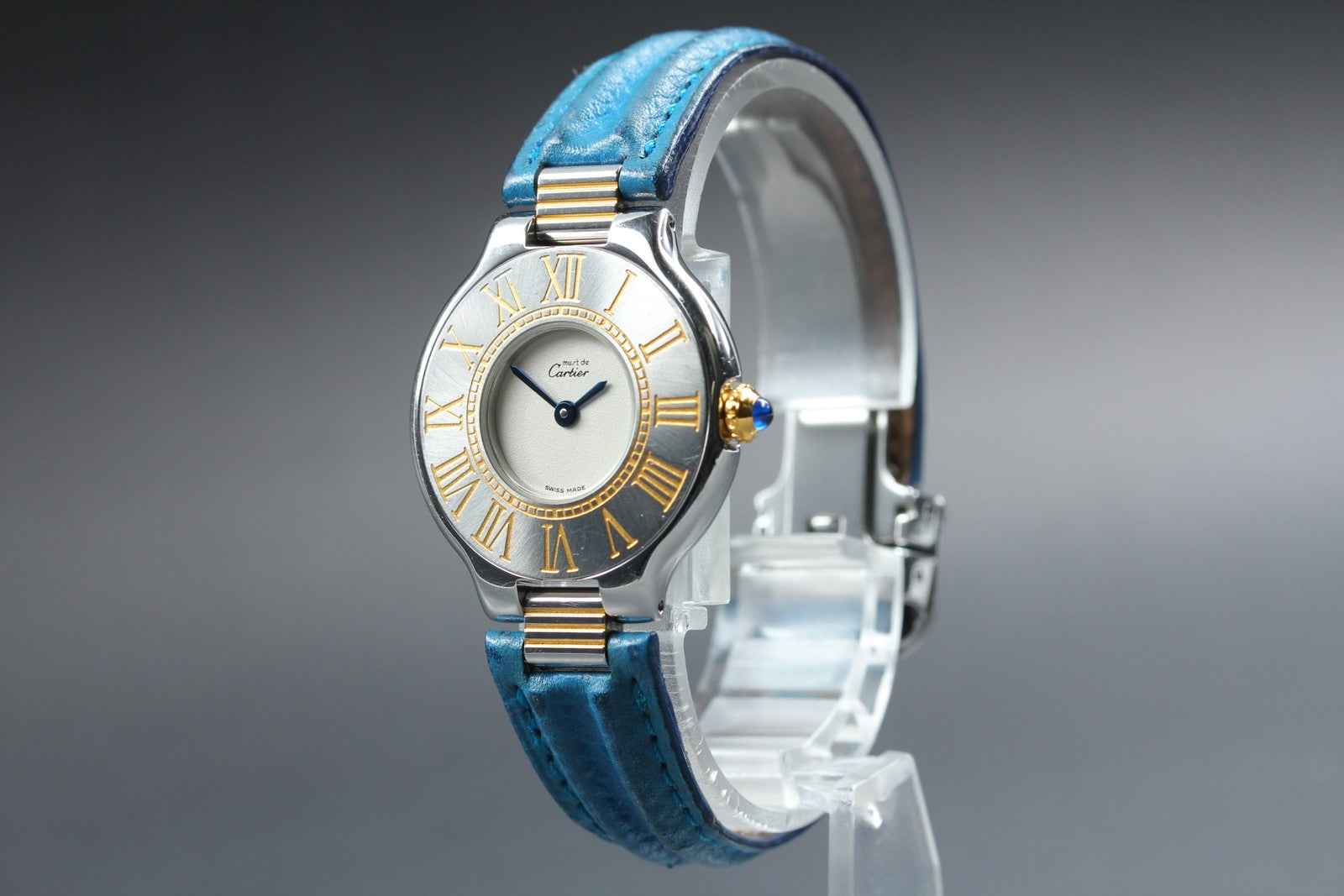 New Batt Cartier Must de Cartier 21 125000P Quartz Women's Watch From JAPAN Box