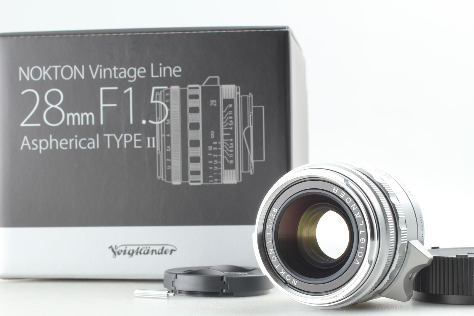 NOS Top MINT w/Box Voigtlander NOKTON 28mm f1.5 Aspherical Type II Leica M JAPAN