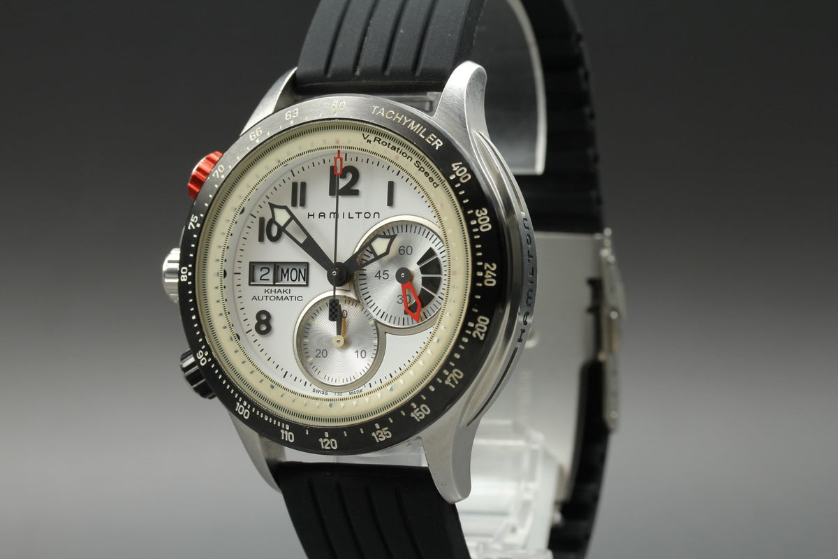 Hamilton Khaki Tachymiler H717260 Automatic Chronograph Men's Watch 45mm JAPAN