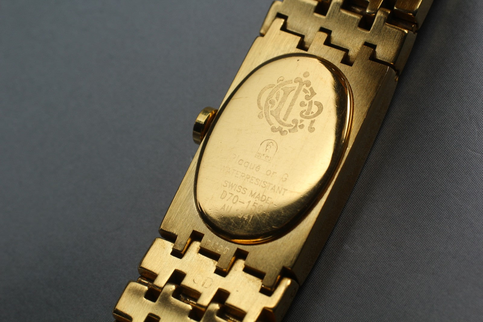 [Exc+5] Christian Dior D70-150 Gold Dial 15mm Women's Quartz Watch JAPAN