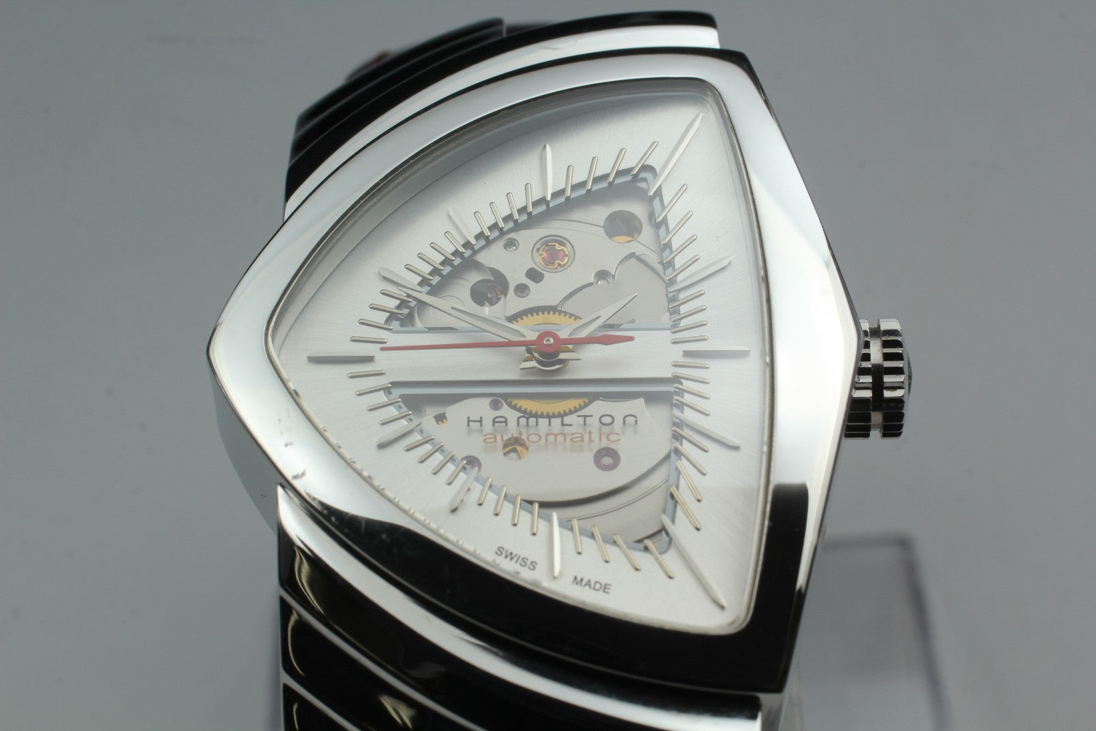 [Exc+5 Box] HAMILTON Ventura H245150 Automatic Brown Silver Men's Watch JAPAN