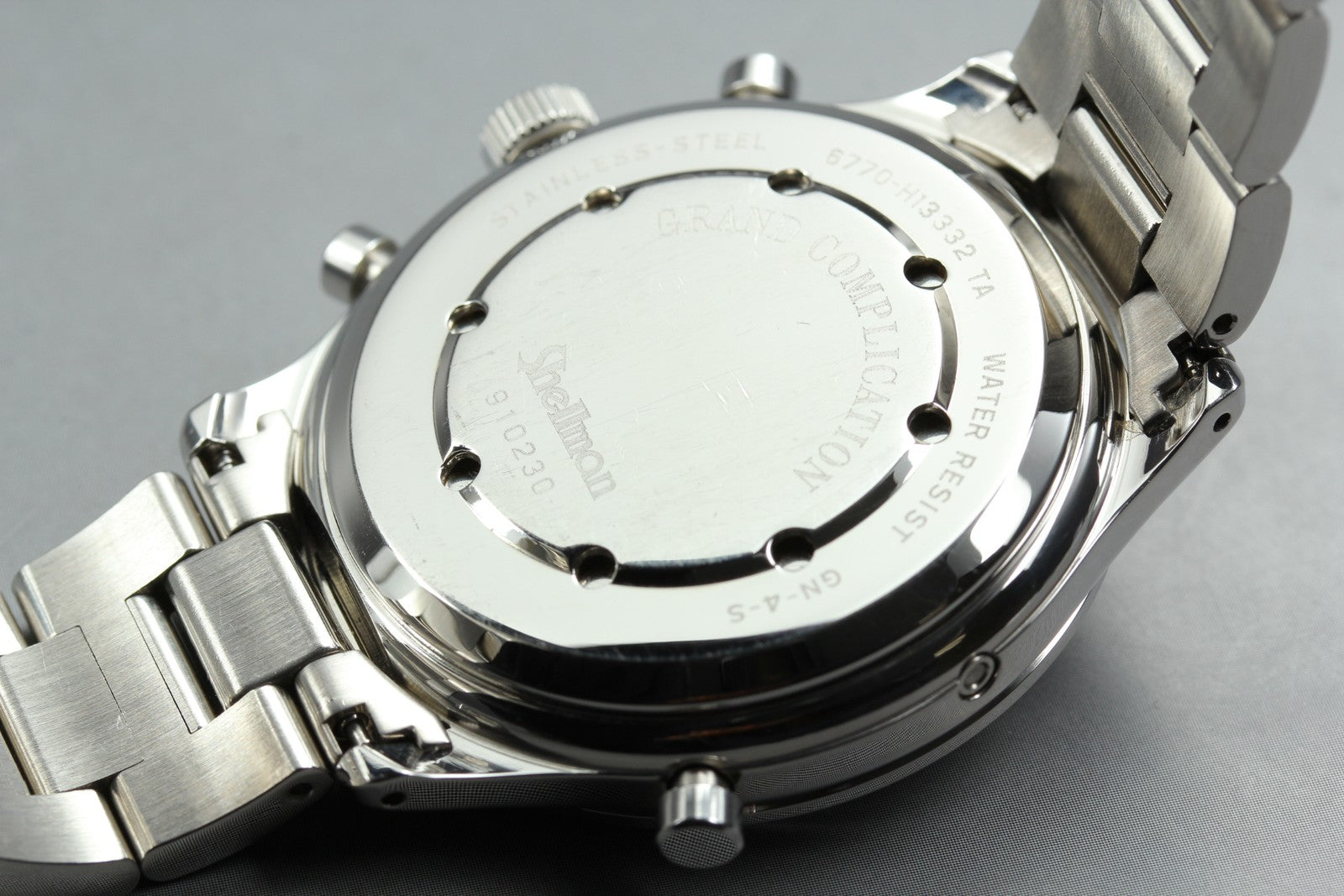 SHELLMAN Grand Complication 6770-H13332 TA Moon Phase 41mm Men's Qz Watch JAPAN