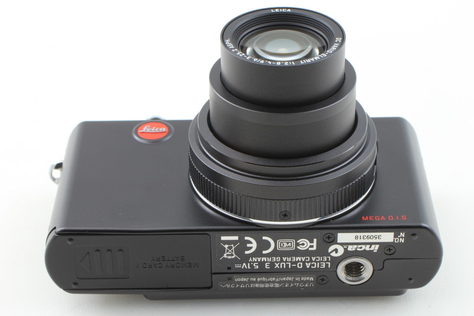 [Top MINT in Box] Leica D-LUX 3 10.0 MP Black Digital Compact Camera From JAPAN