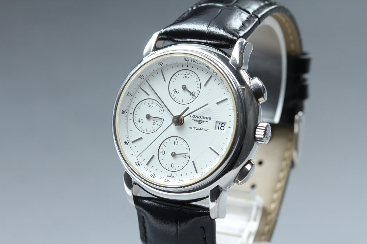 LONGINES Les Grandes Classiques L4.686.4 Automatic White Men's Watch 38mm JAPAN