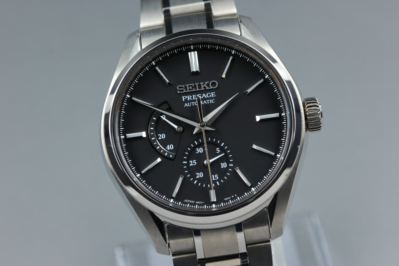 SEIKO Presage 6R27-00H0 SARW041 Black Automatic Date Men's Watch 40mm JAPAN